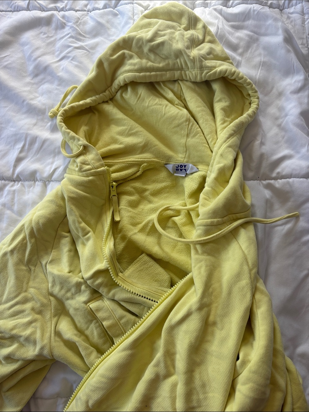 Yellow Kids' Hooded Zip-Up Jacket